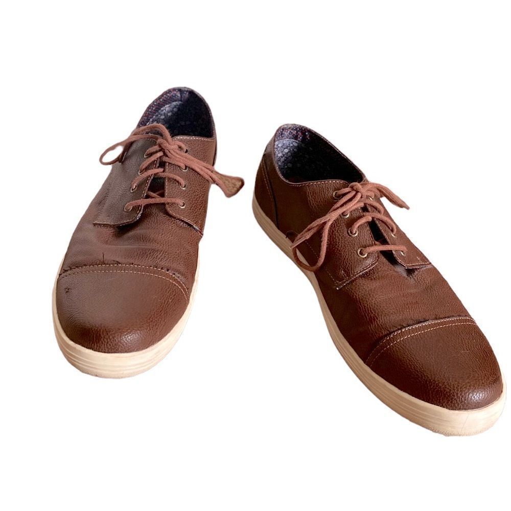 Ben Sherman Preston Men's Tan Vegan Leather Sneakers Size 12